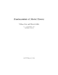 Weiss W. — Fundamentals of model theory
