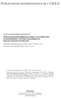 Grothendieck A. — EGA III 2: Etudes cohomologiques et faisceaux coherents