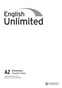  — English Unlimited. Elementary A2. Teacher's Book