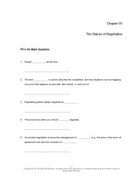 Roy J. Lewicki, Bruce Barry, David M. Saunders — Negotiation: Readings, Exercises, and Cases, 7e - Test Bank