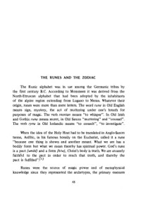 Elémire Zolla — The Runes and the Zodiac