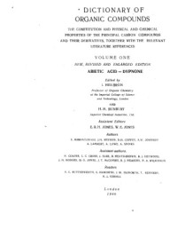 Heilbron I., Bunbury H.M. (eds.) — Dictionary of organic compounds. - Abietic acid - dyphone