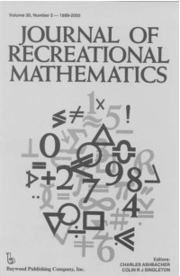 Charles Ashbacher, Colin R J Singleton — Journal of Recreational Mathematics 1999-2000
