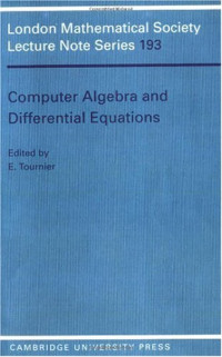 Evelyne Tournier — Computer algebra and differential equations