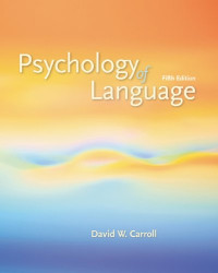 David W. Carroll — Psychology of Language