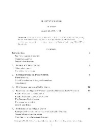 Milne J.S. — Elliptic curves and algebraic geometry. Math679 U Michigan notes