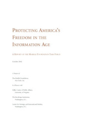 Zoe Baird, James Barksdale — Protecting America's Freedom in the Information Age (A Report of the Markle Foundation Task Force)
