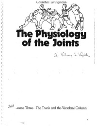 I. A. and Honore, L. H. (Trans.) Kapandji — Physiology of Joints (Vol. 3, the Trunk and the Vertebral Column)