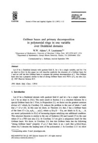  — Journal of Pure and Applied Algebra №121 (1997)