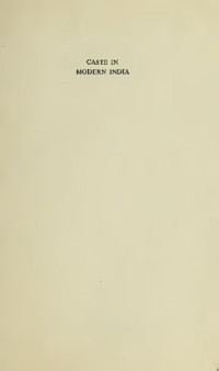 M.N.Srinivas — Caste in Modern India and other essays