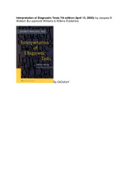 evanb — Wallach - Interpretation of Diagnostic Tests 7th ed.pdb