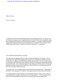 The Cataaaa — Van Vogt, AE