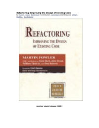 http://dennis.pp.ru/book.htm — Refactoring - Improving the Design of Existing Code