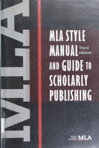 D. Stanton — MLA style manual and guide to scholarly publishing