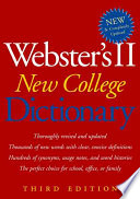 Webster's New World Dictionary, Editors Of Webster's II Dictionaries — Webster's II New College Dictionary