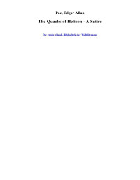 Poe, Edgar Allan — The Quacks of Helicon - A Satire