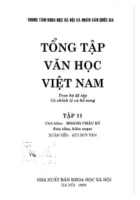 Hội đồng biên tập TTVHVN — Tổng Tập Văn Học Việt Nam vol 11