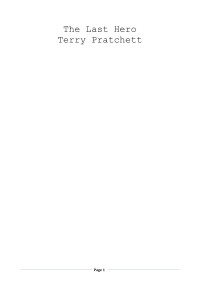 Terry Pratchett — The Last Hero