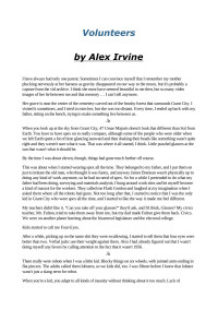 Desconocido — Alex Irvine Volunteers