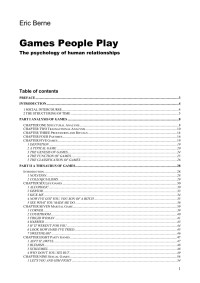 Berne Eric [Eric, Berne] — Games People Play