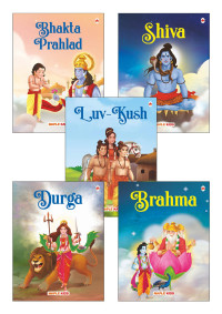 Press, Compiled by Maple — My First Mythology Stories (Illustrated) (Set of 5 Books) Story Book for Kids - Brahma, Shiva, Bhakta Prahlad, Luv-Kush, Durga