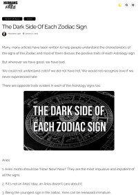 Humans Are Free — The Dark Side of Each Zodiac Sign - Humans Are Free