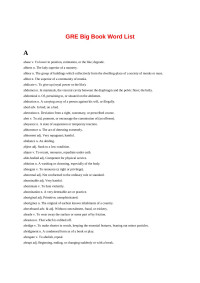 Beas — GRE Big Book Word List