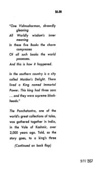 shankara_2000 — The Panchatantra English - AW Ryder