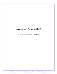 Desconocido — Automorphic Forms On Gl2 Jacquet Langlands