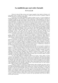 kr0n0 — H.P. Lovecraft - La maldicion que cayo sobre Sarnath.doc