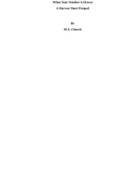 M.A. Church — When Your Number is Drawn: A Harvest Short