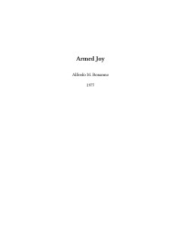 Desconocido — Bonanno 1977 Armed Joy