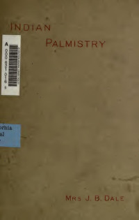 Dale, J. B., Mrs — Indian palmistry