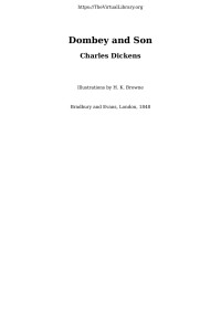Charles Dickens — Dombey and Son