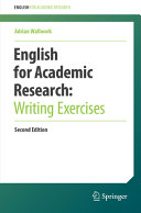 Adrian Wallwork — English for Academic Research: Writing Exercises 2nd Edition