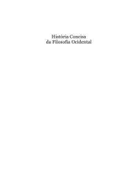 Anthony Kenny — História Concisa da Filosofia Ocidental