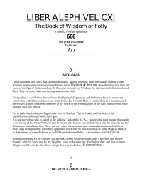 author — Book of Wisdom or Folly