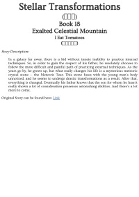 I Eat Tomatoes — Stellar Transformations - Book 18 - Exalted Celestial Mountain