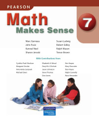 Pearson — Math Make Sense Grade 7 Math book