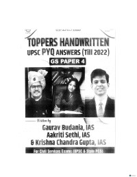 IAS Hub , UPSC  — UPSC Topper's Handwritten PYQ Answer GS-4 