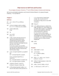 Mark Weller, Tina Overton, Jonathan Rourke, Fraser Armstrong — Inorganic Chemistry, 7th ed. - Answers to self tests and exercises