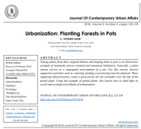 Dr. HOSSEIN SADRI  — Urbanization: Planting Forests in Pots