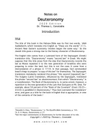 Unknown — Microsoft Word - deuteronomy.docx