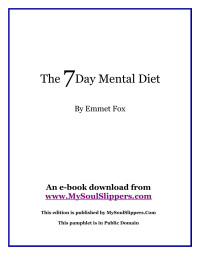 Emmet Fox — The Seven-day Mental Diet ebook.pdf