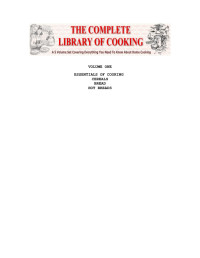 Xaakt Xobekohr — The Complete Library of Cooking, Vol. 1