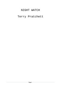 Terry Pratchett — Night Watch