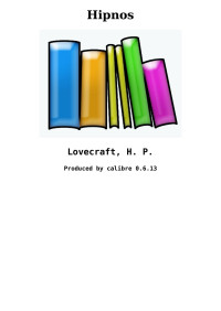 Lovecraft, H. P. [Lovecraft, H. P.] — Hipnos