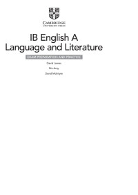 David James — English A: Language and Literature for the IB Diploma Exam Preparation and Practice with Digital Access