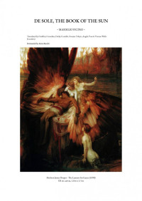 Marsilio Ficino — De Sole, The Book of the Sun