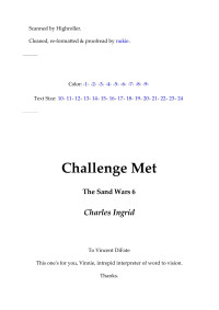 Desconocido — Charles Ingrid The Sand Wars 06 Challenge Met